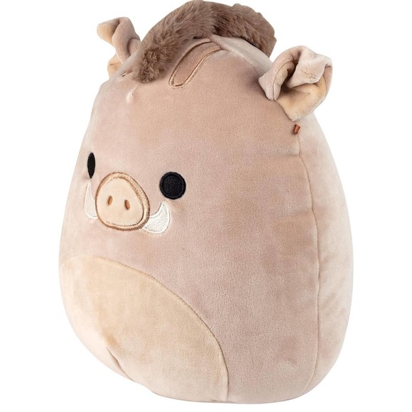 NEW Squishmallows Warren The Warthog 8" Plush Soft Tan Wild Boar Wildlife Squad - Picture 3 of 3